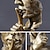 preiswerte Wandskulpturen-Denkerstatue – Schweigen ist Gold, modernes Dekor, kreative abstrakte Kunstfigur, Skulpturen aus Kunstharz, Dekoration für Zimmer, Zuhause, Arbeitszimmer, Büro, für Männer, Schreibtisch-Ornament
