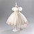 abordables Robes de Fille de Fleurs-Robe de Demoiselle d'Honneur Fille enfants Fille Robe de princesse Utilisation Mariage Soirée Elégant Magnifique Maille Couleur unie Manche Courte Col Ras du Cou Blanche Champagne 4 ans et +