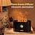cheap Humidifiers &amp; Dehumidifiers-Household Air Humidifier Diffuser With remote control Ultrasonic 3D Flowing light Air Purifier Aromatherapy Flame Aroma Diffuser