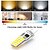 رخيصةأون أضواء LED ثنائي الدبوس-10 قطع من مصابيح LED G8 القابلة للتعتيم، 3 وات 20 مصباح LED سيليكون بديل لثريات الهالوجين 120 فولت
