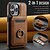 preiswerte Handyhülle für iPhone-Handy Hülle Handyhüllen Für iPhone 16 15 14 Pro Max Plus iPhone 13 12 Pro Max Rückseite Mit Ständer Magnetisch Unterstützt kabelloses Laden Retro TPU PU-Leder