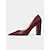 preiswerte Halbformell-Klassische High Heels aus Wildleder mit spitzer Spitze für Damen | Pumps mit Blockabsatz für die Arbeit und Partys