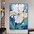 economico Quadri astratti-dipinto a mano grande dipinto astratto di fiori su tela dipinto texture blu dipinto floreale rosa navy arte da parete per la stanza arredamento per la casa per soggiorno senza cornice