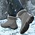 baratos Inverno e botas de neve-Homens Botas Botas de Neve Botas de caminhada Botas de inverno Forro de Lã Camurça Náilon Confortável Antiderrapante Com Cadarço Preto Cinzento