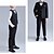 billige Drengens formelle dragt-4 Dele Jakkesæt til ringbæreren Drenge Børn Jakkesæt Formel dragt Blazer &amp; Vest &amp; Bukser &amp; Slips Formel Fest Valentinsdage Mode Sej Helfarve Lomme Sort Navyblå Polyester