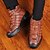 baratos Inverno e botas de neve-botas de caminhada masculinas de couro sintético marrom com forro de pelúcia – calçados de inverno duráveis para aventuras ao ar livre