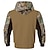 cheap Hunting Hoodies-Men&#039;s Camo / Camouflage Cowboy Fleece Hoodies Fashion Ethnic Long Sleeve Hooded Party Hunting Brown Drawstring Fall Winter Designer