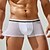 preiswerte Boxershorts für Herren-Herren 1 pc Unterwäsche Boxer Boxer-Shorts Patchwork Chinlon Atmungsaktiv Weich Komfortabel Farbblock Mittlere Hüfthöhe Schwarz Weiß