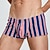 economico Boxer da uomo-Per uomo 1 pc Boxer Vita elastica 50% cotone Traspirante Morbido Comodo A quadri Color Block A vita bassa Bianco Giallo