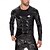 economico Lucide-Tute Zentai Tuta di pelle Felpa Costume di Carnevale Per uomo Metallico Lucido Costume per Performance Club Pole Dance Halloween Carnevale Adulti