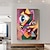 cheap Oil Paintings-Handpaint Pop Art Beautiful Modern Abstract Cubism People Portrait Paintings Canvas Painting Wall Art Home Decor No Frame