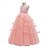 abordables Robes à Fleurs pour Filles-Robe de Demoiselle d&#039;Honneur Fille enfants Fille Robe de princesse Utilisation Mariage Soirée Elégant Magnifique Maille Couleur unie Sans Manches Col Ras du Cou Blanche Rose Claire 4 ans et +