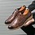billiga Formell-brogue oxford skor för män med vintage texturerat konstläder | formell och avslappnad stil