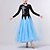 billige Ballroomkjoler-Ballroom-dans Kjole Broderi Tvinning Krystall / Rhinestone Dame Ytelse Fest Langermet Spandex Organza