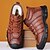 baratos Inverno e botas de neve-botas de caminhada masculinas de couro sintético marrom com forro de pelúcia – calçados de inverno duráveis para aventuras ao ar livre
