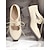 cheap Women&#039;s Oxfords-Women&#039;s Cream Lace-Up Oxford Shoes with Cut-Out Design and Chunky Sole – Vintage Casual Footwear for Everyday Wear