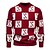 abordables Pull col rond-Homme Pull Pull en tricot A côtes Tricoter Normal Tricoté Plaid Col Ras du Cou Mode basique Noël Usage quotidien Vêtement Tenue Automne hiver Noir Rouge S M L