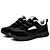 cheap Men&#039;s Sneakers-Men&#039;s Black Warm and Cozy Winter Sneakers with Fleece Lining - Ideal for Outdoor Activities