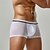 preiswerte Boxershorts für Herren-Herren 1 pc Unterwäsche Boxer Boxer-Shorts Patchwork Chinlon Atmungsaktiv Weich Komfortabel Farbblock Mittlere Hüfthöhe Schwarz Weiß