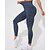 preiswerte Yoga Leggings &amp; Strumpfhosen-Damen Yogahose Yoga-Leggings 3 Packungen Hohe Taille Yoga Fitnesstraining Pilates Strumpfhosen Schwarz + Dunkelgrau + Rosa Schwarz + Dunkelgrau + Champagner dunkelgrau+blau+schwarz Spandex Herbst