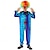 billiga Skrämmande clowner-Joker Clown halloween Kläder Cosplay Peruker Kostym cirkus Karnevalsdräkt Cosplay Barn Pojkar Flickor Halloween Karnival Mardi Gras Prestanda Fest Enkla Halloween kostymer Klä ut