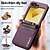 abordables Coques Samsung-téléphone Coque Pour Samsung Galaxy Z Flip 7 Z Flip 6 Z Flip 5 Z Flip 4 Z Flip 3 Coque Arrière avec Lanière Emplacement Carte Antichoc Rétro TPU faux cuir