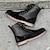baratos Botas de cano curto-botins masculinos de dois tons com cadarço | design em couro sintético e camurça para uso casual e ao ar livre