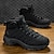 cheap Hiking Boots-Men&#039;s Quilted Hiking Boots - Lightweight, Waterproof, Non-Slip Sole, High-Top Design, Ideal for Outdoor Adventures