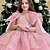 baratos Vestidos de Festa-Infantil Para Meninas Vestido de festa Côr Sólida Sem Manga Espetáculo Com Transparência Princesa Doce Com Transparência Longuette Vestido da bainha Vestido De Tule Verão Primavera Outono Crianças