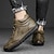 preiswerte Stiefeletten-lässige High-Top-Stiefel aus Kunstleder für Herren mit Nahtdetails, strapazierfähiger Sohle und Schnürdesign – perfekt für Outdoor-Abenteuer und Komfort im Alltag