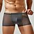 preiswerte Boxershorts für Herren-Herren 1 pc Unterwäsche Boxer Boxer-Shorts Patchwork Chinlon Atmungsaktiv Weich Komfortabel Farbblock Mittlere Hüfthöhe Schwarz Weiß