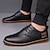 economico Semi-formale-scarpe casual da uomo in similpelle oxford blu navy con design allacciato, comode ed eleganti per l&#039;uso quotidiano