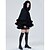 baratos Estolaa de Pelo-mulheres com capuz poncho capa xale de pele sintética envoltório com acabamento de pele cardigan sem mangas elegante capa moda tops casaco