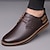 economico Semi-formale-scarpe casual da uomo in similpelle oxford blu navy con design allacciato, comode ed eleganti per l&#039;uso quotidiano