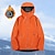 levne Fleece a 3 v 1 bundy-Pánské Polar Dağcı Montu Zima Venkovní Voděodolný Teplý Yumuşak Pohodlné Fleecové bundy Celý Zip Kempování a turistika cestování Zimní sporty Černá Bílá Modrá Oranžová Zelená
