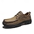 economico Slip-ons e mocassini da uomo-scarpe da trekking da uomo in similpelle in stile vintage con chiusura a lacci e suola robusta, comode e resistenti, perfette per le attività all&#039;aperto