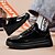 billiga Herrsneakers-guldmetallic låga sneakers för män – snygga snörskor med vit halkfri sula för vardags- och festkläder
