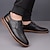 economico Semi-formale-scarpe casual da uomo in similpelle oxford blu navy con design allacciato, comode ed eleganti per l&#039;uso quotidiano