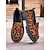 billiga Lätta damskor-chunky loafers med leopardmönstrat för kvinnor - slip-on skor i mocka med robust sula, perfekt för casual- och streetwear-stilar