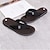 preiswerte Lässige Sandalen-Schwarze Flip-Flop-Sandalen für Herren mit gepolsterter Sohle – bequemes, lässiges Schuhwerk für Strand und Sommer