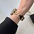 billige Apple Watch-bånd-Leather Link Kompatibel med Apple Watch-klokkereim 38mm 40mm 41mm 42mm 44mm 45mm 49mm Metalllås Justerbar PU-lær Erstatningsklokkerem til iwatch Ultra 2 Series 9 8 7 SE 6 5 4 3 2 1