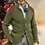 economico Maglioni Cardigan da uomo-Per uomo Cardigan Maglione Cardigan grosso Maglioni di Natale A coste Maglia Corto Abbottonare Tasche laterali Liscio Colletto alla coreana Top caldi Contemporaneo moderno Informale Da tutti i giorni