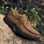 economico Slip-ons e mocassini da uomo-scarpe da trekking da uomo in similpelle in stile vintage con chiusura a lacci e suola robusta, comode e resistenti, perfette per le attività all&#039;aperto