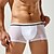 preiswerte Boxershorts für Herren-Herren 1 pc Unterwäsche Boxer Boxer-Shorts Patchwork Chinlon Atmungsaktiv Weich Komfortabel Farbblock Mittlere Hüfthöhe Schwarz Weiß