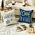 cheap Holiday Cushion Cover-Decorative Happy Hanukkah Toss Pillows Cover 4PC Soft Square Cushion Case Pillowcase for Bedroom Livingroom Sofa Couch Chair