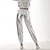 cheap 1980s-1980s Hip Hop Shiny Metallic Pants Jogger Pants Carnival Costume Women&#039;s Color Block Carnival Mardi Gras Performance Party Street Dance Adults&#039; Pants