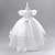 abordables Robes de Fille de Fleurs-Robe de Demoiselle d'Honneur Fille enfants Fille Robe de princesse Utilisation Mariage Soirée Elégant Magnifique Maille Couleur unie Manche Courte Col Ras du Cou Blanche Champagne 4 ans et +