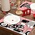 お買い得  Placemats＆Coasters＆Trivets-バレンタインデーのプレースマット4枚セット。ハートやバラの模様が描かれたロマンチックで装飾的なテーブルマット。丈夫で耐熱性があり、ダイニングテーブルの装飾に愛のタッチを加えるのに最適です。