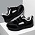 cheap Men&#039;s Sneakers-Men&#039;s Black Warm and Cozy Winter Sneakers with Fleece Lining - Ideal for Outdoor Activities