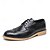 billiga Formell-brogue oxford skor för män med vintage texturerat konstläder | formell och avslappnad stil